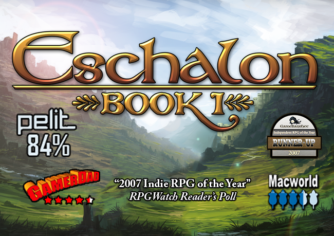 Eschalon: Book I logo and review awards